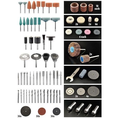 265-piece Accessory Set For Rotary Tools